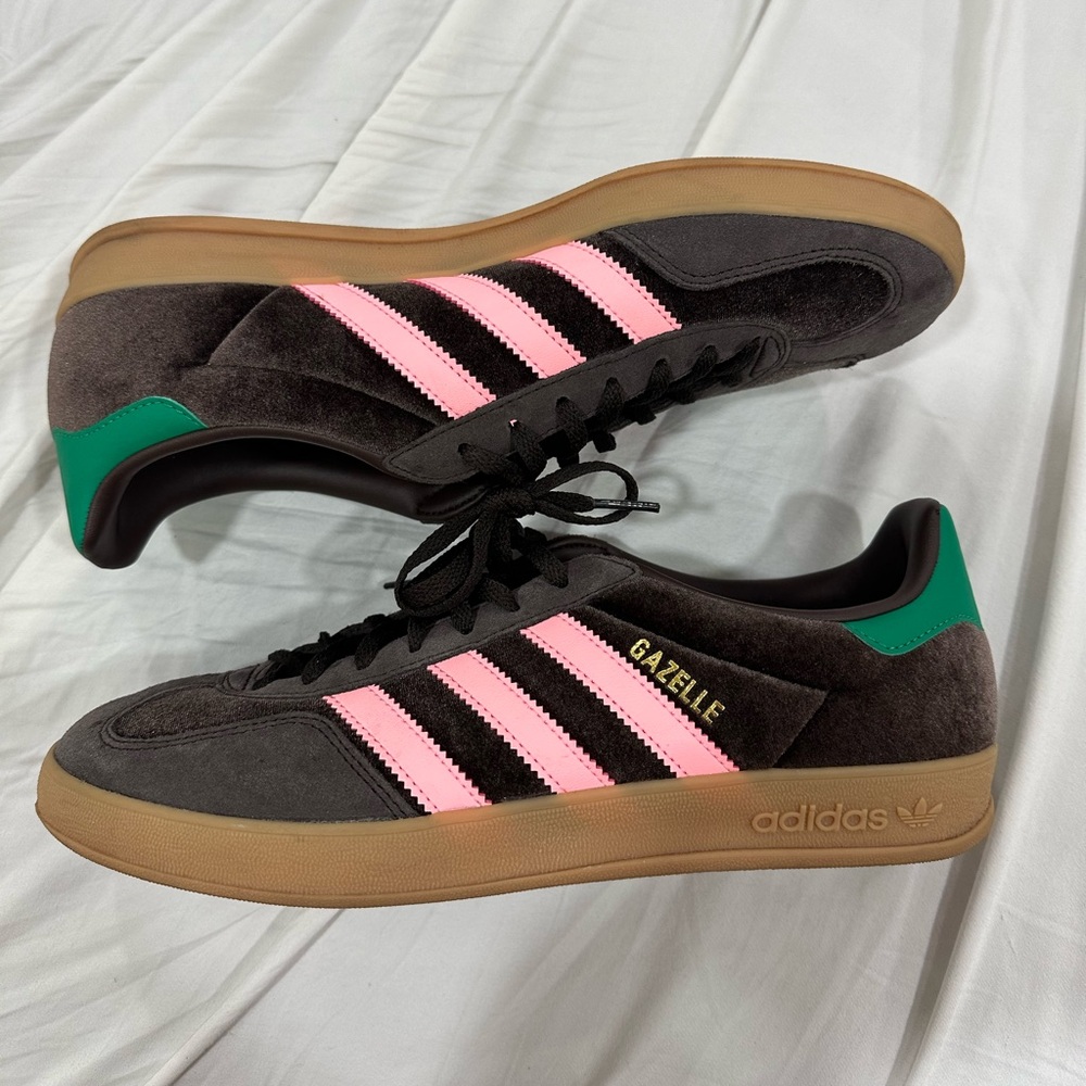 Adidas Gazelle  Sneakers - Pink, Green, and Brown